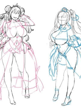 [わるきゅ～れ] 絶対服従プリンセス ～姫辱革命録～_絶プリ_キャララフ03_立ち絵ポーズ