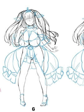 [わるきゅ～れ] 絶対服従プリンセス ～姫辱革命録～_絶プリ_キャララフ03_立ち絵ポーズ_フィオーリ修正