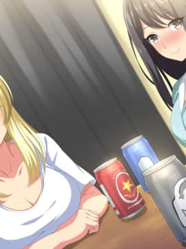 (同人CG集) [あまい惑星] へべれけふぁっく!～美人巨乳な先輩二人と宅飲みしてたら生ハメ種付けセックスができました!～_B_008