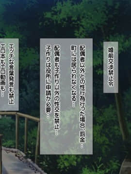 (同人CG集) [龍骨山] 最強の孕ませ許可証 とある田舎の婚前交渉禁止令を町中の女に種付けしてぶっ壊す_0043