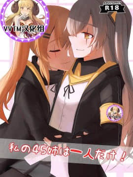 [v.v.t.m汉化组] (C95) [千羽] 私の45姉は一人だけ! (少女前線)