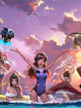 [Patreon Pixiv] ❤️❤️ Liang Xing_667_overwatch_pool_party