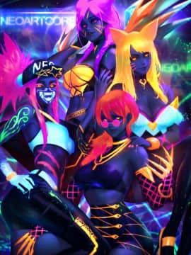Artist ❤️❤️ NeoArtCorE [2020-11-17]_1059_285_KDA_Neon_by_NeoArtCorE_771829896