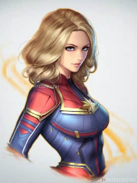 Artist ❤️❤️ NeoArtCorE [2020-11-17]_1609_315_captain_marvel_by_neoartcore_dcnao2f