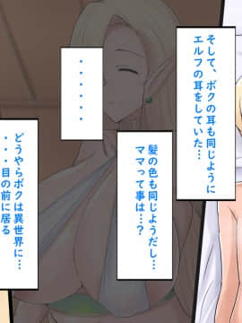 [タイフーンシェルター] 転生したら爆乳美人エルフママの子供になってた話_014