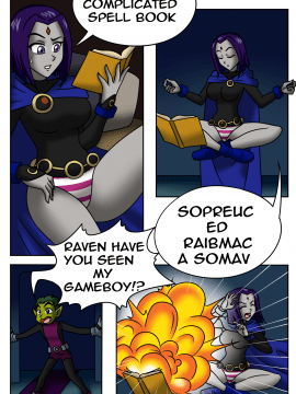 [TSFSingularity] Beastboy & Raven swap bodies (Teen Titans)