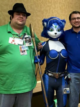 [Ayano Harumaki]&nbsp;&nbsp;Krystal from Star Fox_1680_Photos_from_Furry_Fiesta_2015_Cosplay.Ayano.FF2015.WithMrKrystalAndStratosfearTully