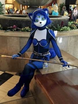 [Ayano Harumaki]&nbsp;&nbsp;Krystal from Star Fox_1666_Photos_from_Furry_Fiesta_2015_Cosplay.Ayano.FF2015.Fountain1