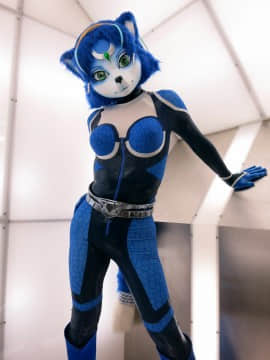 [Ayano Harumaki]&nbsp;&nbsp;Krystal from Star Fox_0875_Ayanos_Star_Fox_Command_10th_Anniversary_Photoshoot_Cosplay.Ayano.Command10thAnniversary2016.04