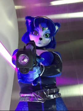 [Ayano Harumaki]&nbsp;&nbsp;Krystal from Star Fox_0861_Ayanos_Star_Fox_Command_10th_Anniversary_Photoshoot_Cosplay.Ayano.Command10thAnniversary2016.02