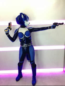 [Ayano Harumaki]&nbsp;&nbsp;Krystal from Star Fox_0864_Ayanos_Star_Fox_Command_10th_Anniversary_Photoshoot_Cosplay.Ayano.Command10thAnniversary2016.03