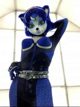 [Ayano Harumaki]&nbsp;&nbsp;Krystal from Star Fox_0852_Ayanos_Star_Fox_Command_10th_Anniversary_Photoshoot_Cosplay.Ayano.Command10thAnniversary2016.01