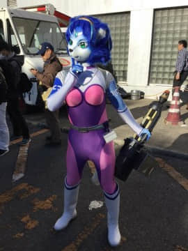 [Ayano Harumaki]&nbsp;&nbsp;Krystal from Star Fox_0830_Ayano_at_Wonder_Festival_2016_Cosplay.Ayano.WonderFestival2016.06.by_rinri1310