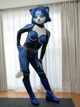 [Ayano Harumaki]&nbsp;&nbsp;Krystal from Star Fox_0812_Ayano_at_July_Kigurumi_Meetup_Cosplay.Ayano.KigurumiMeetup.July2016.11