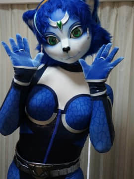 [Ayano Harumaki]&nbsp;&nbsp;Krystal from Star Fox_0817_Ayano_at_July_Kigurumi_Meetup_Cosplay.Ayano.KigurumiMeetup.July2016.16