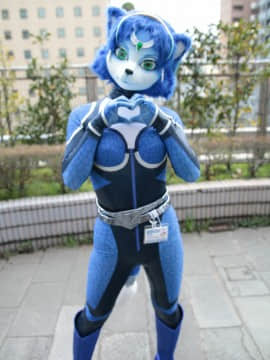 [Ayano Harumaki]&nbsp;&nbsp;Krystal from Star Fox_0804_Ayano_at_July_Kigurumi_Meetup_Cosplay.Ayano.KigurumiMeetup.July2016.02