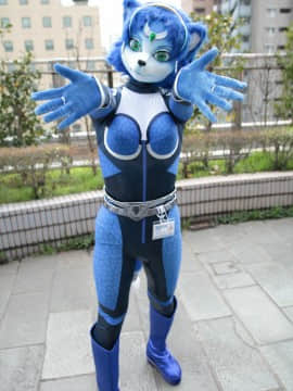 [Ayano Harumaki]&nbsp;&nbsp;Krystal from Star Fox_0805_Ayano_at_July_Kigurumi_Meetup_Cosplay.Ayano.KigurumiMeetup.July2016.03