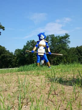 [Ayano Harumaki]&nbsp;&nbsp;Krystal from Star Fox_0780_Ayano_Visits_Horse_Farm_and_Inari_Shrine_Cosplay.Ayano.HorseFarm.02