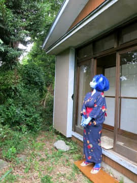 [Ayano Harumaki]&nbsp;&nbsp;Krystal from Star Fox_0057_Ayano_Cools_Down_in_a_Yukata_Cosplay.Ayano.Yukata.15