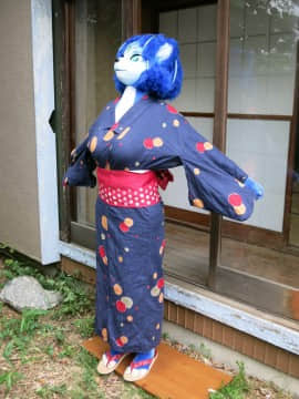 [Ayano Harumaki]&nbsp;&nbsp;Krystal from Star Fox_0059_Ayano_Cools_Down_in_a_Yukata_Cosplay.Ayano.Yukata.17