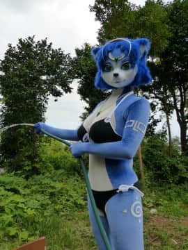 [Ayano Harumaki]&nbsp;&nbsp;Krystal from Star Fox_0031_Ayano_Becomes_Swimsuit_Model_Cosplay.Ayano.Swimsuit.22