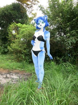 [Ayano Harumaki]&nbsp;&nbsp;Krystal from Star Fox_0010_Ayano_Becomes_Swimsuit_Model_Cosplay.Ayano.Swimsuit.01
