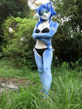 [Ayano Harumaki]&nbsp;&nbsp;Krystal from Star Fox_0012_Ayano_Becomes_Swimsuit_Model_Cosplay.Ayano.Swimsuit.03