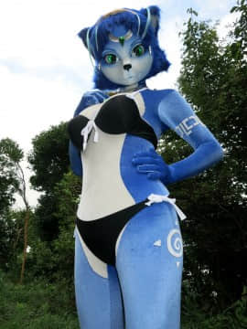[Ayano Harumaki]&nbsp;&nbsp;Krystal from Star Fox_0017_Ayano_Becomes_Swimsuit_Model_Cosplay.Ayano.Swimsuit.08