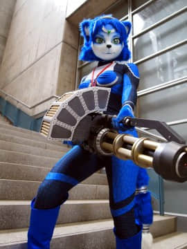 [Ayano Harumaki]&nbsp;&nbsp;Krystal from Star Fox_0004_Ayano_Appears_at_Wonder_Festival_Cosplay.Ayano.WonderFestival2015.03