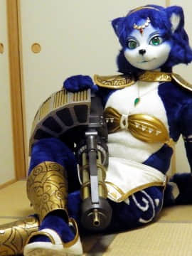 [Ayano Harumaki]&nbsp;&nbsp;Krystal from Star Fox_0066_Ayano_Cosplay_Update_Cosplay.Ayano.AssaultPreview.GunPose02