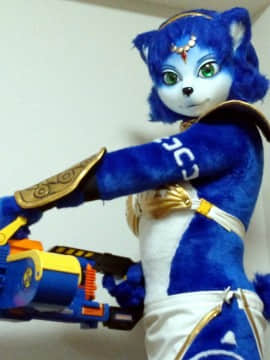 [Ayano Harumaki]&nbsp;&nbsp;Krystal from Star Fox_0071_Ayano_Cosplay_Update_Cosplay.Ayano.AssaultPreview.NerfOriginal