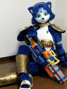 [Ayano Harumaki]&nbsp;&nbsp;Krystal from Star Fox_0072_Ayano_Cosplay_Update_Cosplay.Ayano.AssaultPreview.NerfOriginal2