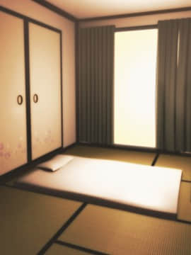 [まどろみ行灯] マスクの女が家に居る_056