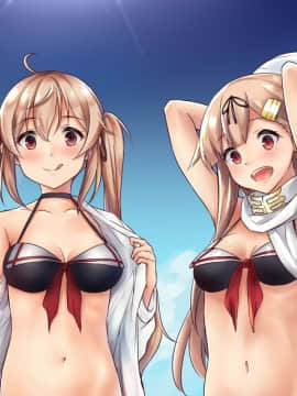晴釜 艦これ [Pixiv]_2017621白露型と海水浴行きたい 晴釜