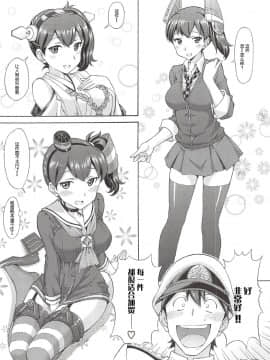 [不可视汉化] (C86) [〆切り3分前 (月見大福)] 艦娘着せ替えパラダイス!! 提督! エッチなコスプレ加賀を召し上がれ (艦隊これくしょん -艦これ-)_11