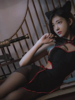 [南桃Momoko] 黑丝旗袍_sjhs02.com_0003