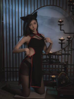 [南桃Momoko] 黑丝旗袍_sjhs02.com_0010