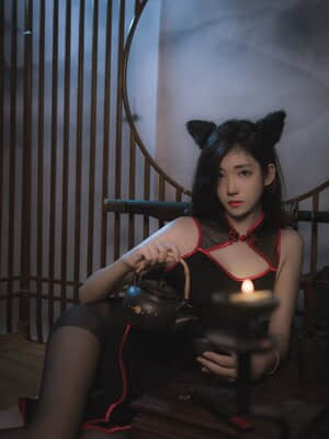 [南桃Momoko] 黑丝旗袍_sjhs02.com_0013