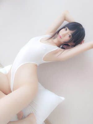 [Nagisa魔物喵] 白いフォーク水着_08