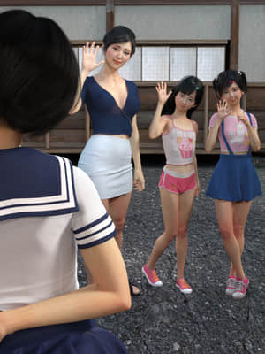 [BlackK studio(善次郎)] 忘れられない夏2~ セックス三昧の夏休み～女担任の家庭訪問と隣の女子高生シッターのあられもない痴態!?最後はおじいちゃんも我慢できなくて…?!_B002-2