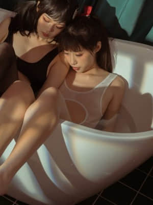 [七月喵子] NO.05 黑白双人浴缸_(4)
