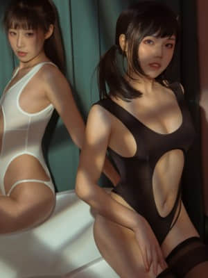 [七月喵子] NO.05 黑白双人浴缸_(26)