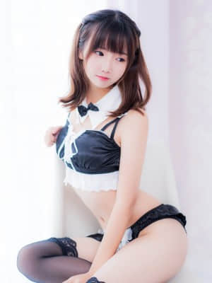 面饼仙儿 黑丝女仆私房_011