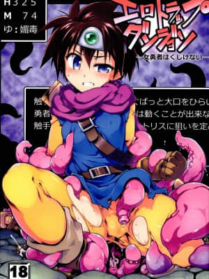 [GaLaSky個人漢化] (C96) [灯夜工房 (灯ひでかず)] エロトラップダンジョン・女勇者はくじけない (ドラゴンクエストIII)_01