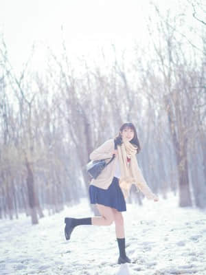 [周叽是可爱兔兔] 小清新居家服 + 雪景jk_Snow JK_08