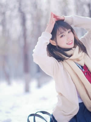 [周叽是可爱兔兔] 小清新居家服 + 雪景jk_Snow JK_11