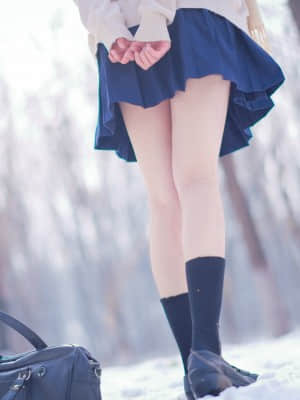 [周叽是可爱兔兔] 小清新居家服 + 雪景jk_Snow JK_13