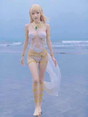 清水由乃 - 玛丽萝丝 白色泳衣_02