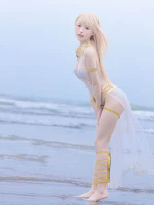 清水由乃 - 玛丽萝丝 白色泳衣_09