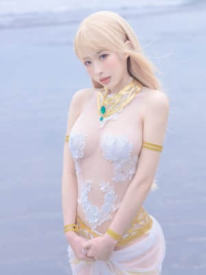 清水由乃 - 玛丽萝丝 白色泳衣_14